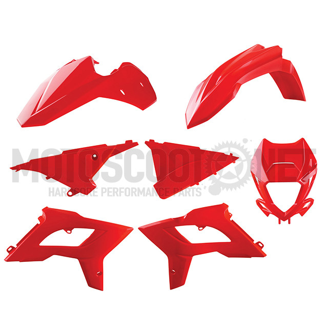 91085 Kit de plásticos Restyling BETA RR 2T 4T con careta 13 17 Rojo