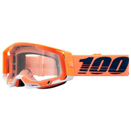Gafas Offroad 100% Racecraft 2 Coral - Cristal Transparente