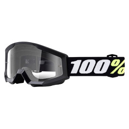 Gafas Offroad 100% Strata Mini- Negro - Cristal Transparente