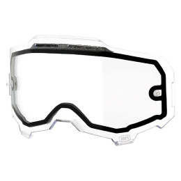 Cristal Recambio Doble Ventilado gafas Offroad 100% Armega Transparente
