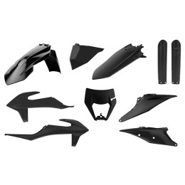 Kit de plásticos KTM EXC/EXC-F 20-22 Negro Polisport