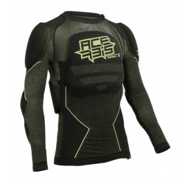 Peto Integral Acerbis X-Fit Future Level 2 Negro/Amarillo