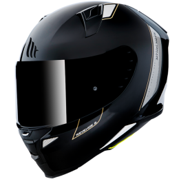 Casco MT Helmets FF110 Revenge 2 Solid A11 Negro Brillo