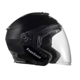 Casco Jet Hebo Brooklyn Negro