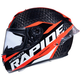 Casco MT Helmets FF104PRO Rapide Pro Carbon C5 Rojo Brillo
