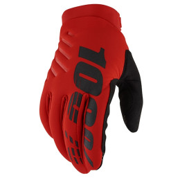 Guantes Motocross Invierno 100% Brisker Rojo 2023