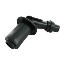 Pipa de bujía Motoforce, largo, negro (45°), plastico