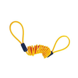 Cable espiral de aviso candado de disco, cable de color rojo o amarillo 1,50m