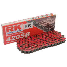 Cadena RK 420SB con136 eslabones Rojo