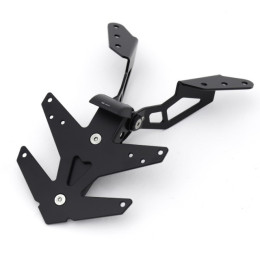 Portamatrículas con luz de matrícula Yamaha T-Max 560 Fase 2 BCD - Negro Mate