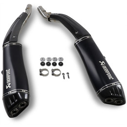 Escape Slip-On Line Doble BMW K 1600 B / Grand America 2019 (CE) Titanio negro/Carbono Akrapovic