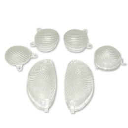 Vidro piscas MBK Skyliner/Yamaha Majesty 125cc TNT transparentes 6 peças