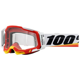 Óculos Offroad 100% Racecraft 2 Arsham Vermelho - Lente Transparente