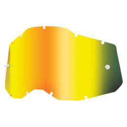 Lente substituição óculos Off-road100% Generation 2 - Dourada Espelhada