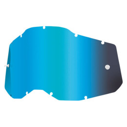 Lente substituição óculos Off-road 100% Generation 2 Infantil - Azul Espelhada/Fumada