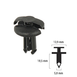 Remache plástico Honda 90683-GAZ-003 RMS