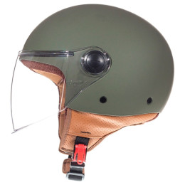 Capacete MT Helmets OF501 Street Solid A6 Verde Mate