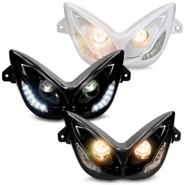 Doble óptica LED Angel eyes Yamaha Aerox 50 <2013 Allpro