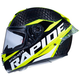 Capacete MT Helmets FF104PRO Rapide Pro Carbon C3 - Amarelo Fluorescente Brilhante