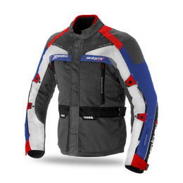 Chaqueta Seventy 70 SD-JT43 Invierno Touring Hombre Gris Oscuro/Roja/Azul