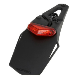 Porta-matricula Acerbis LED homologado vidro Vermelho/Preto