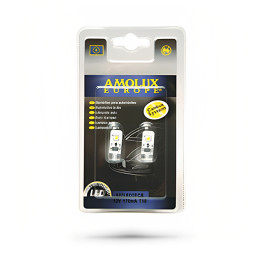 Juego de LEDs T10 blanco luces de posicion 2 LED 170mA Amolux