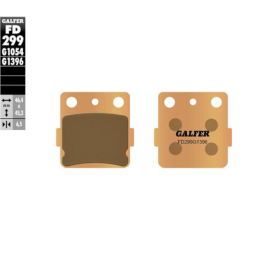 Pastillas de freno traseras Yamaha YZ 80 93-02 / YZ 85 03-21 Sinterizadas Off-Road Galfer