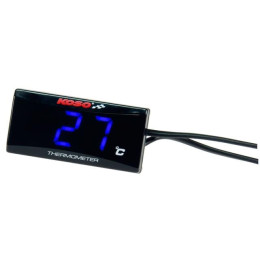 Medidor de Temperatura Koso SUPER SLIM 0-120° luz azul Rosca 1/8