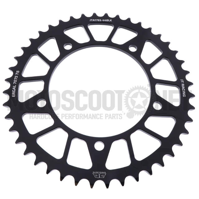 Corona de Alumínio 44 Dientes 520 JTA1793BLK JT Sprockets negro